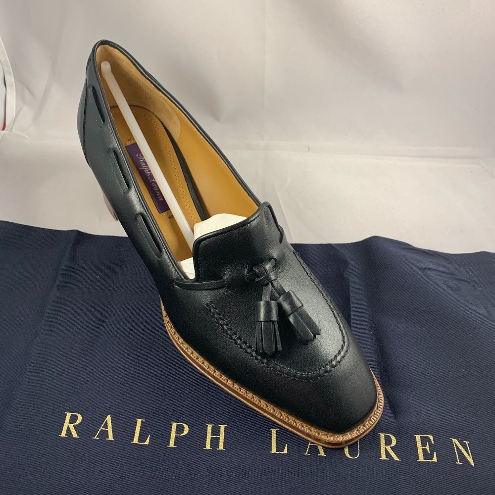 Ralph Lauren Purple Label Vayden Black Box Calf